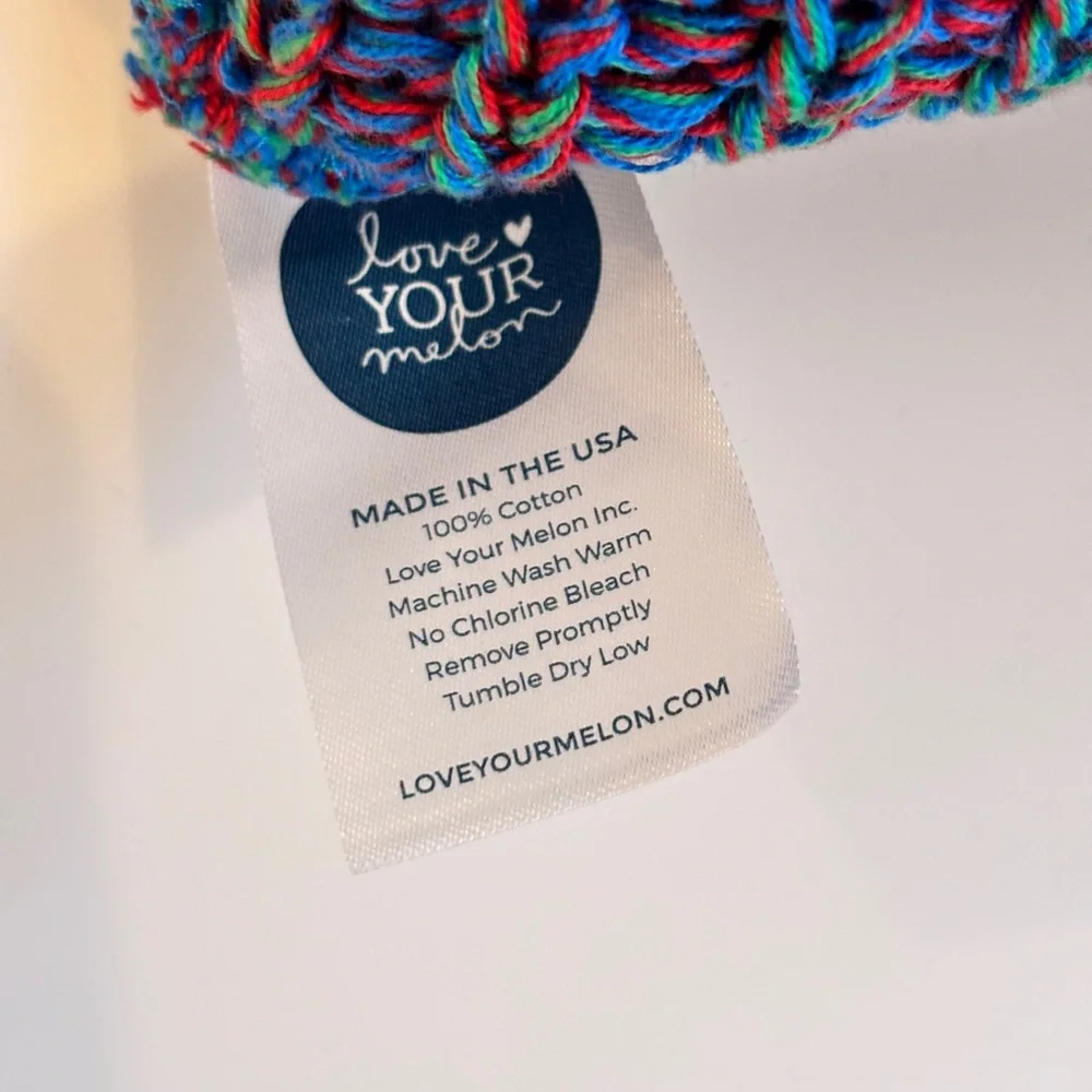 Love Your Melon Knit Beanie Purple Speckled Knit Hat